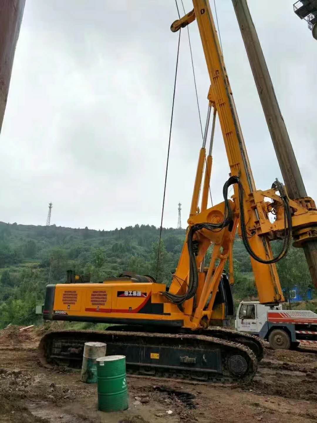 徐工280旋挖鉆助力山東濟南房建 租賃旋挖就上無限達(dá)